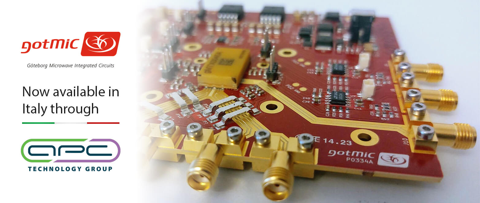 APC Technology Group extends its distribution agreement with Gotmic, providing mm-wave parts to customers in Italy