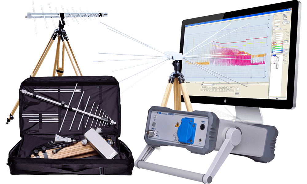EMI Receiver including AS-02 Antenna Set (Biconical & Log-Periodic)