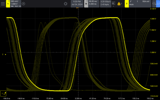 Keysight HD3 Fast Oscilloscope Waveform Update Rate